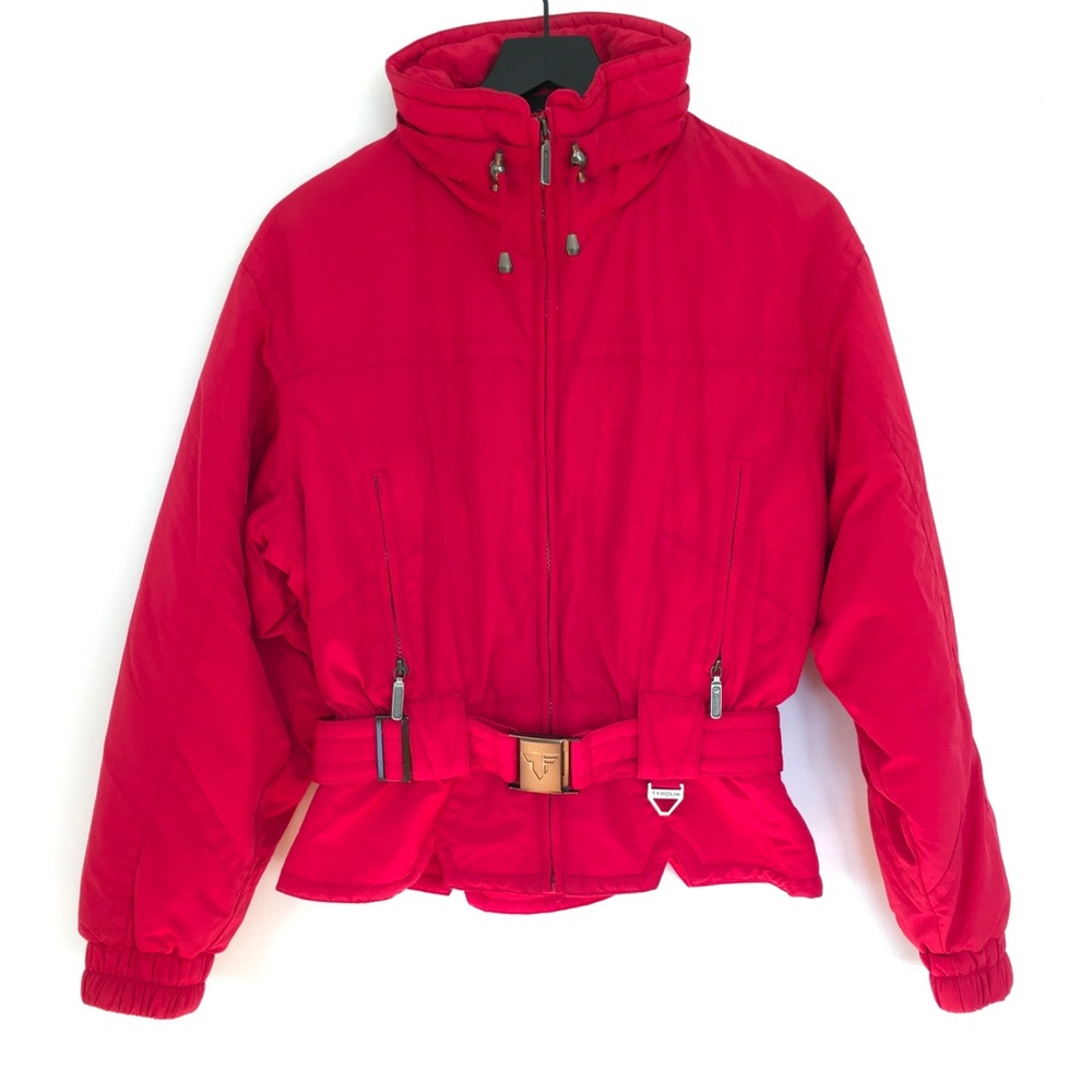 Tyrolia Women Red Ski Jacket Size 8 EUC